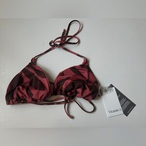 NWT Vitamin A Women’s Halter Swim Bikini Top XXL